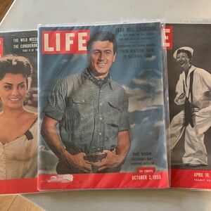 Three Vintage LIFE Magazine Collection